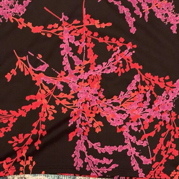 Rampage Womens Skirt Sz Large Knee-Length Y2k 2000's 90's Floral Retro Career - Picture 6 of 11